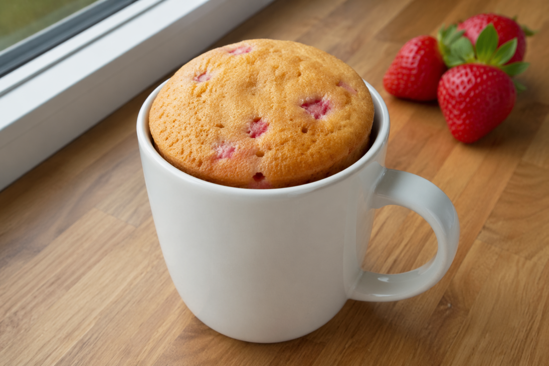 How to Make a Strawberry Mug Cake That Cooks Evenly Every Time 3 Step 1: Combine Dry Ingredients in the Mug