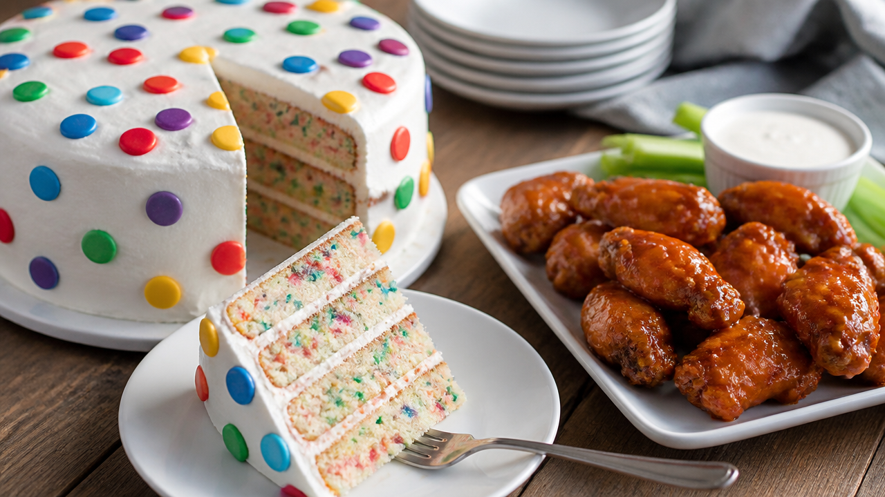 Quick and Easy Dot Cake Recipe So Fun So Easy Chicken Wing Sauce