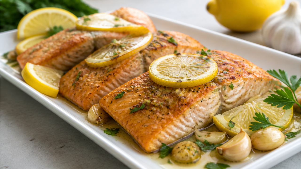 Lemon Garlic Salmon Recipe