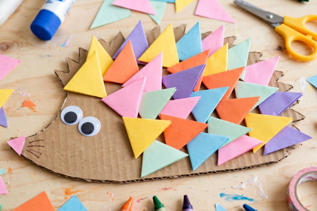 cardboard hedgehog craft