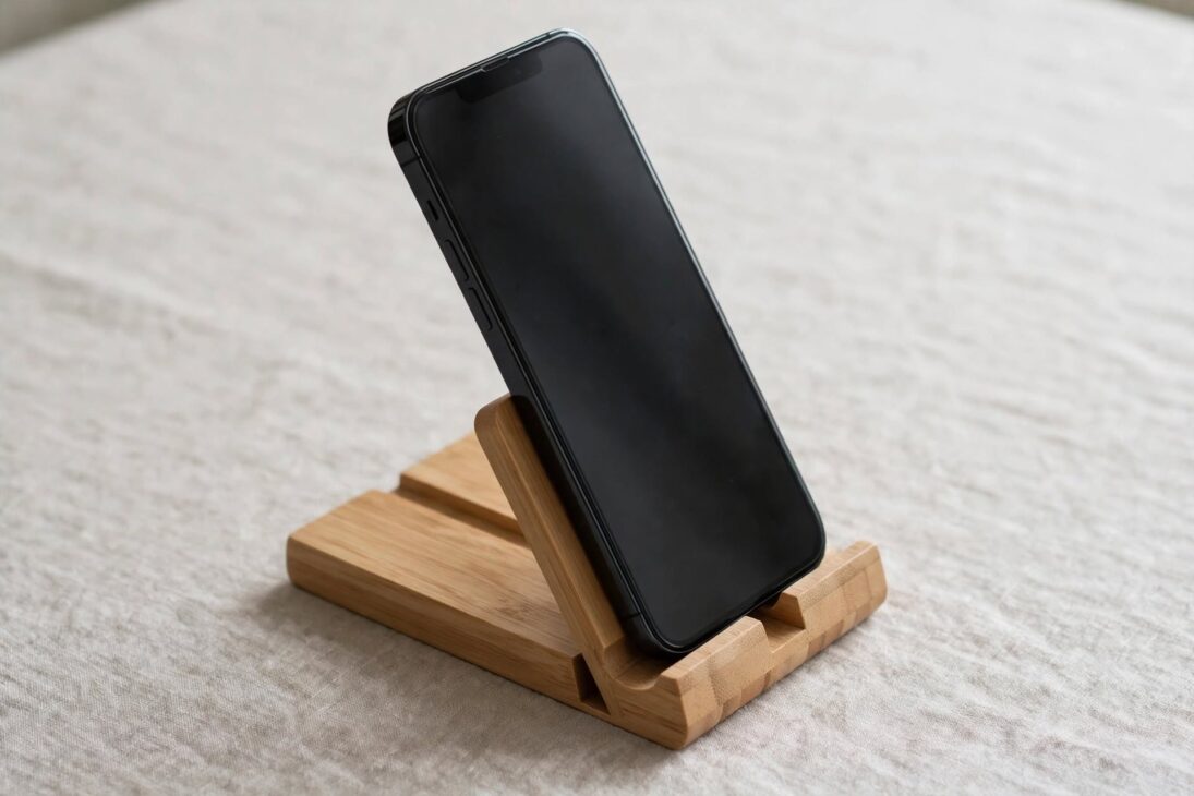 bamboo_phone_stand bamboo phone stand