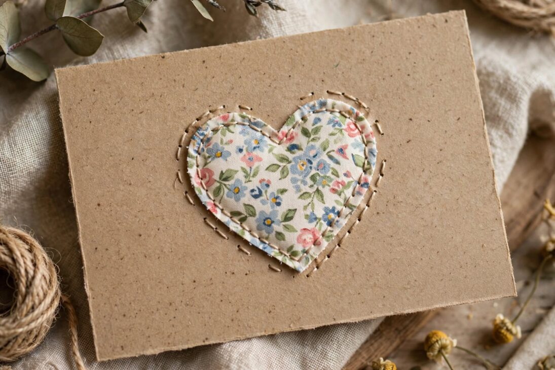 floral_heart_kraft_card floral heart kraft card