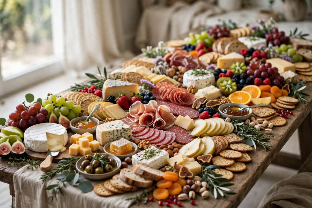 grazing table spread