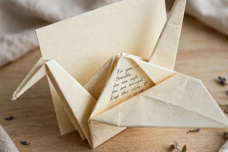 14 Creative Greeting Cards Ideas 1 origami crane note