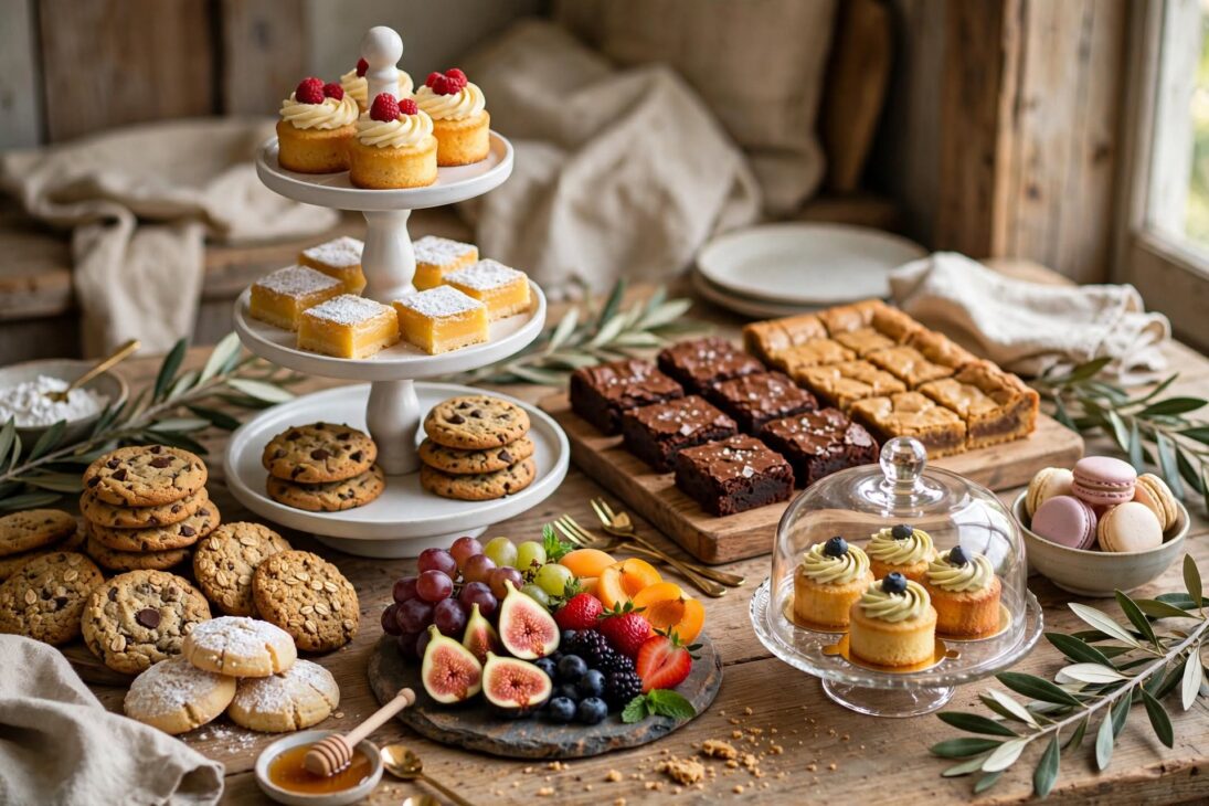 rustic dessert table